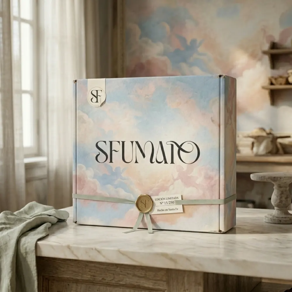 Caja editorial de Sfumato Atelier
